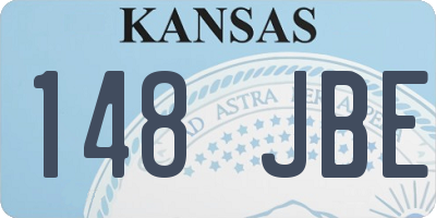 KS license plate 148JBE