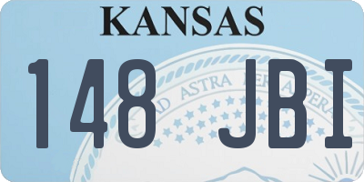 KS license plate 148JBI