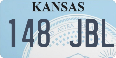 KS license plate 148JBL