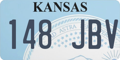 KS license plate 148JBV