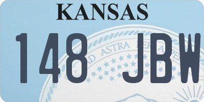 KS license plate 148JBW