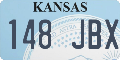 KS license plate 148JBX