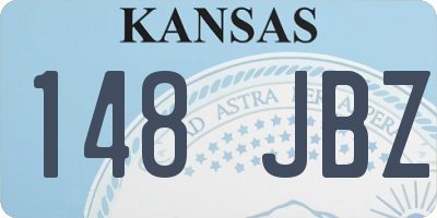 KS license plate 148JBZ