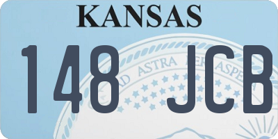 KS license plate 148JCB