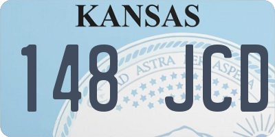 KS license plate 148JCD