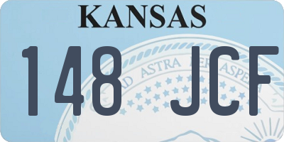 KS license plate 148JCF