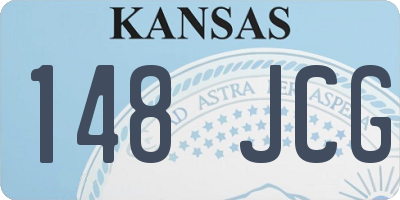 KS license plate 148JCG