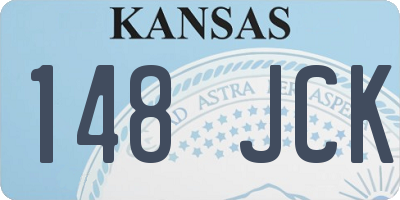 KS license plate 148JCK