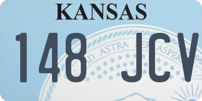 KS license plate 148JCV