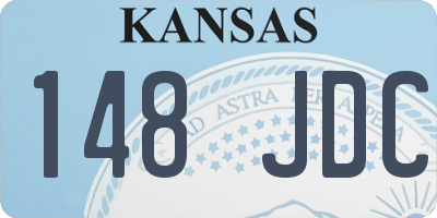 KS license plate 148JDC