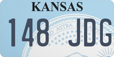KS license plate 148JDG