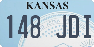 KS license plate 148JDI