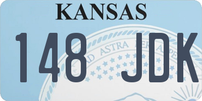 KS license plate 148JDK