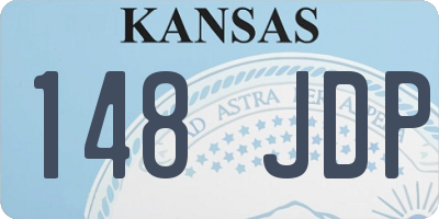 KS license plate 148JDP