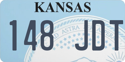 KS license plate 148JDT