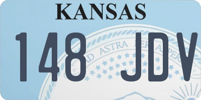 KS license plate 148JDV