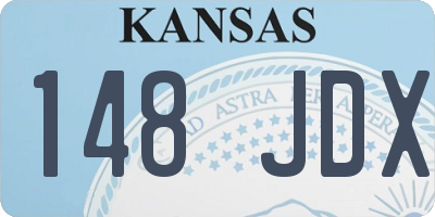 KS license plate 148JDX