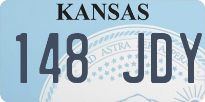KS license plate 148JDY