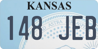 KS license plate 148JEB