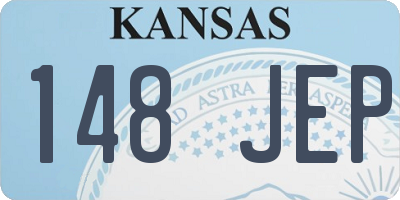 KS license plate 148JEP