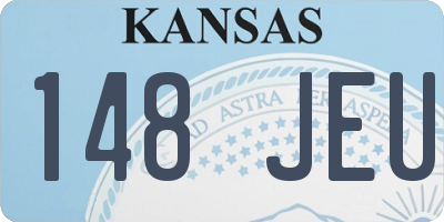 KS license plate 148JEU