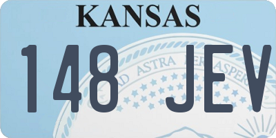 KS license plate 148JEV