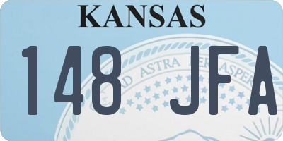 KS license plate 148JFA