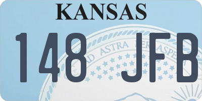 KS license plate 148JFB