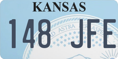 KS license plate 148JFE