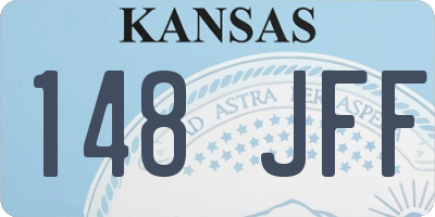 KS license plate 148JFF