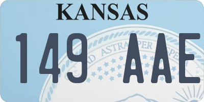 KS license plate 149AAE