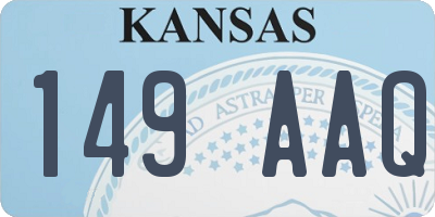 KS license plate 149AAQ