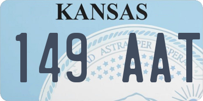KS license plate 149AAT