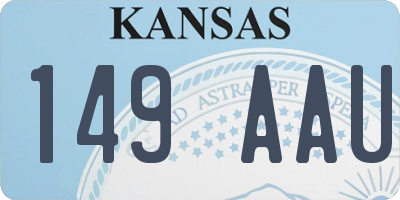 KS license plate 149AAU