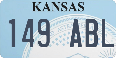 KS license plate 149ABL
