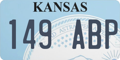 KS license plate 149ABP