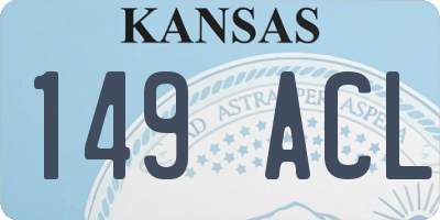 KS license plate 149ACL