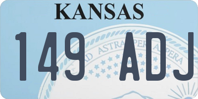 KS license plate 149ADJ