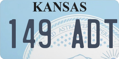 KS license plate 149ADT