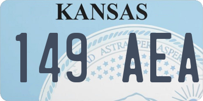 KS license plate 149AEA