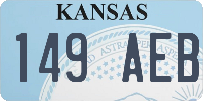 KS license plate 149AEB