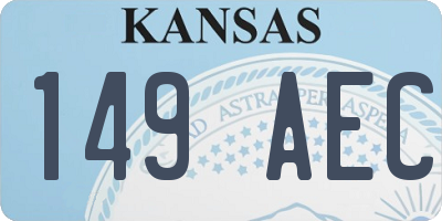 KS license plate 149AEC