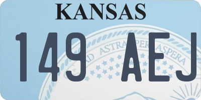 KS license plate 149AEJ
