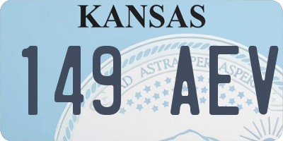 KS license plate 149AEV