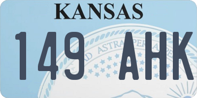 KS license plate 149AHK