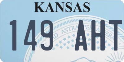 KS license plate 149AHT