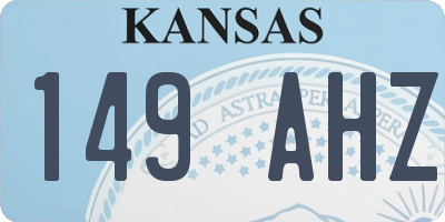 KS license plate 149AHZ