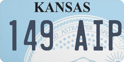 KS license plate 149AIP