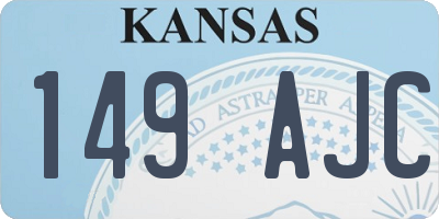 KS license plate 149AJC