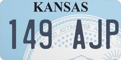 KS license plate 149AJP